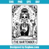The Bartender Tarot Card Svg