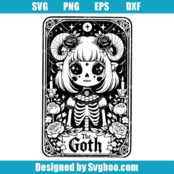 The Goth Tarot Card Svg