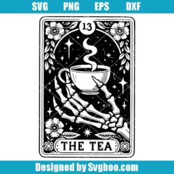 The Tea Tarot Card Svg