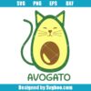 Vegetarian Avocado Cat Svg