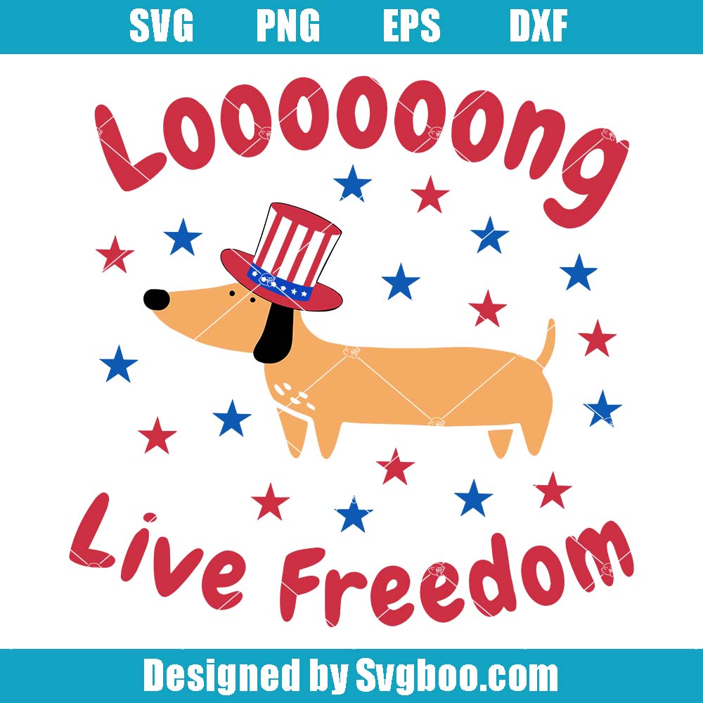 4th Of July Dachshund Svg, Independence Day Dog Svg, Dog Mom Svg