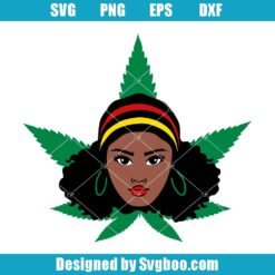 Afro Rasta Girl Svg