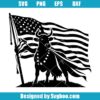 American Cow Soldier Svg