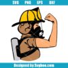 Firefighter Woman Svg