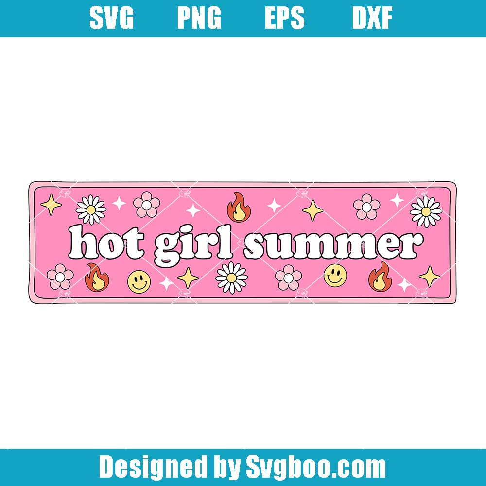 Hot Girl Summer Svg, Cute Aesthetic Svg, Funny Stickers Svg