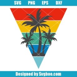 Palm Trees Triangle Svg