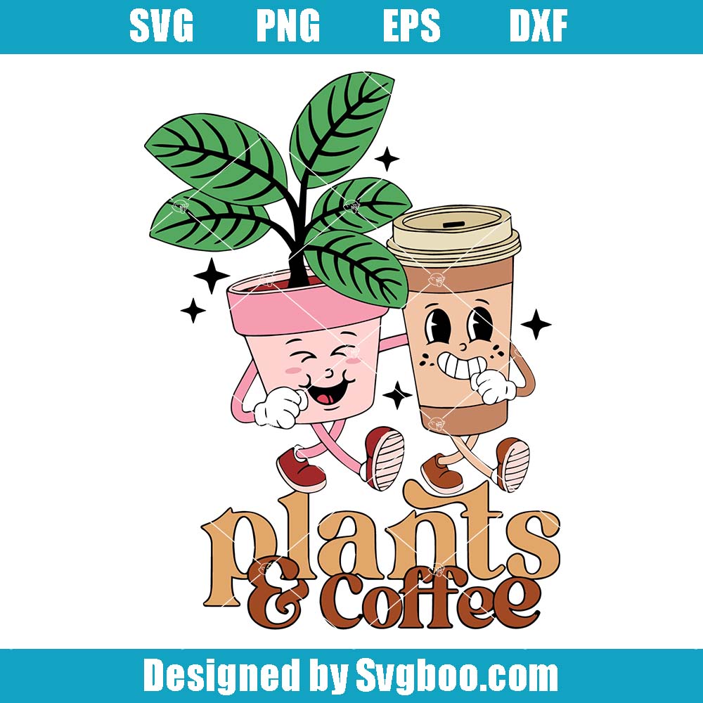 Plant Lover Svg, Plant Character Svg, Easily Distracted By Plants Svg
