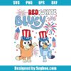 Red White Bluey Svg