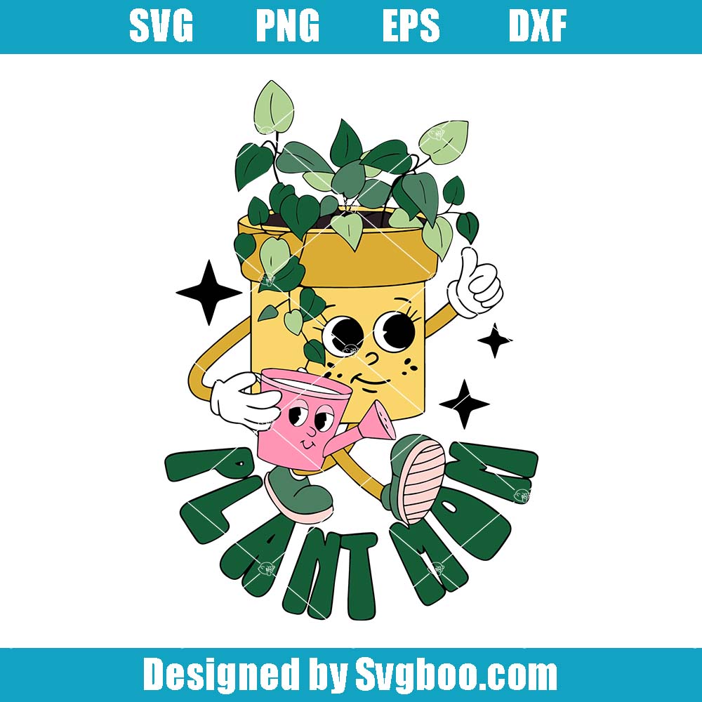 Retro Plant Mom Svg, Plant Lovers Svg, Funny Plants Svg