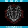 Wolf Line Art Svg