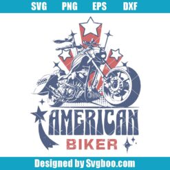 American Biker Svg