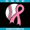 Baseball And Breast Cancer Svg
