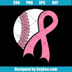 Baseball And Breast Cancer Svg