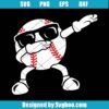 Cool Dabbing Baseball With Sunglasses Svg