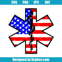 Distressed Star Of Life Svg