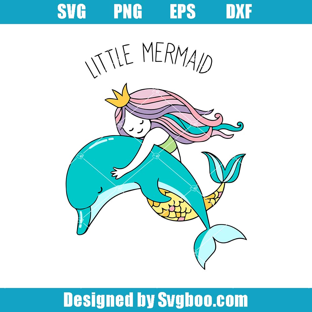 Dream Big Little Mermaid Svg, Little Mermaid Svg, Baby Onesies Svg