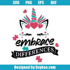 Embrace Differences Svg