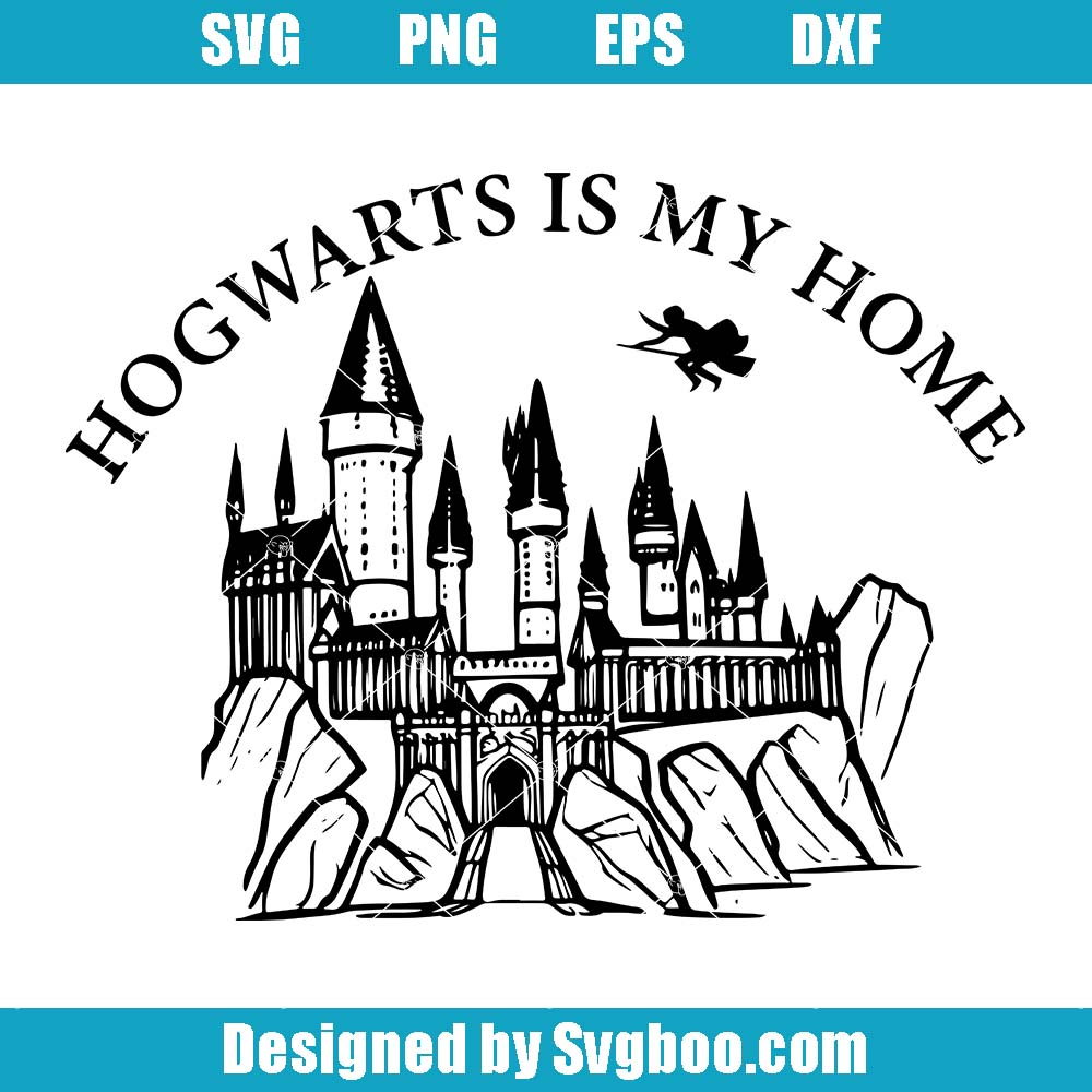 Hogwarts Is My Home Svg, Wizard Castle Svg, Magic Castle Svg Hogwarts Is My Home Svg