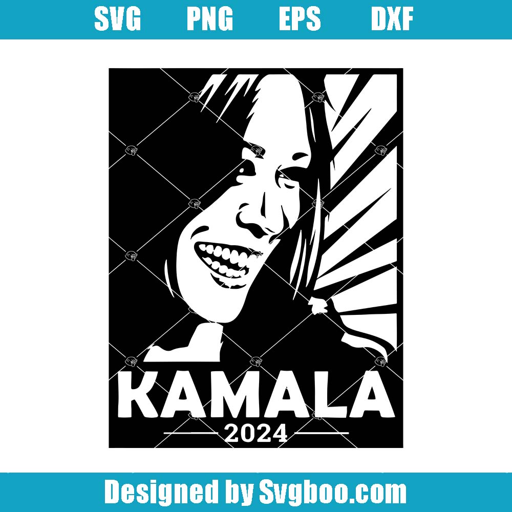 Kamala Harris 2024 Svg, President 2024 Svg, Vote Democrat Svg Kamala Harris 2024 Svg