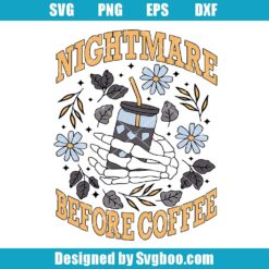 Nightmare Before Iced Coffee Svg