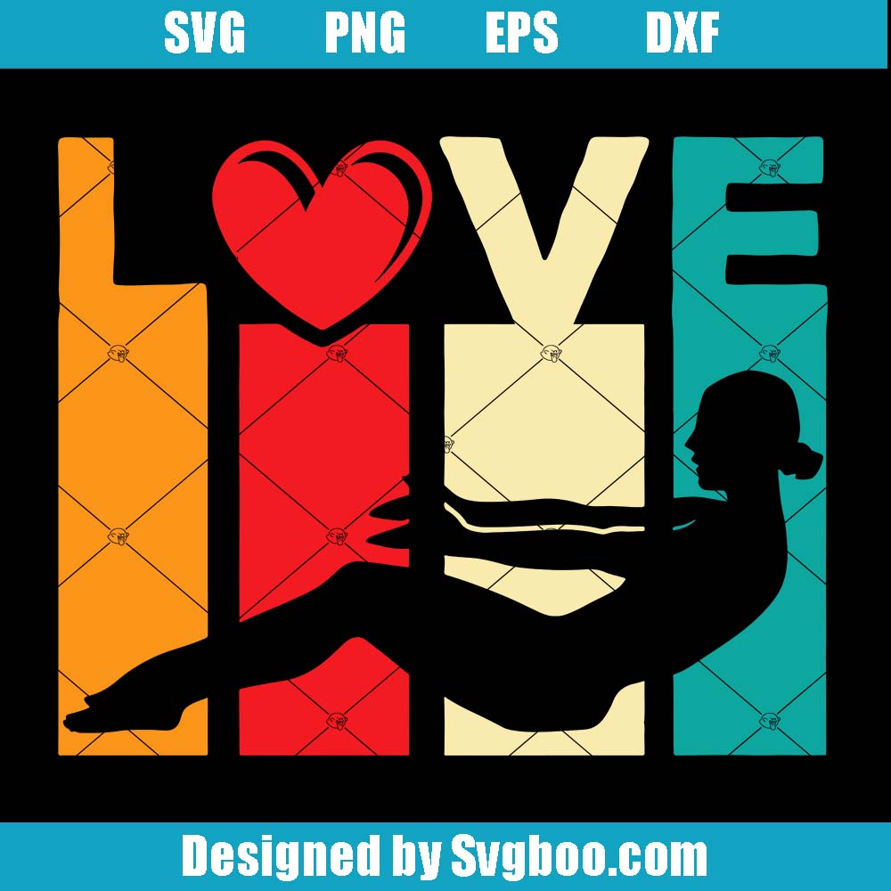 Pilates Exercise Svg, Pilates Lover Svg, Retro Exercise Svg
