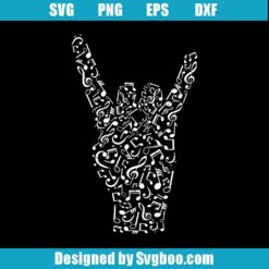Rock Star Hand Pose Svg