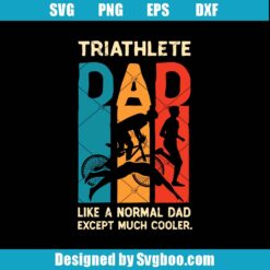 Triathlon Dad Svg