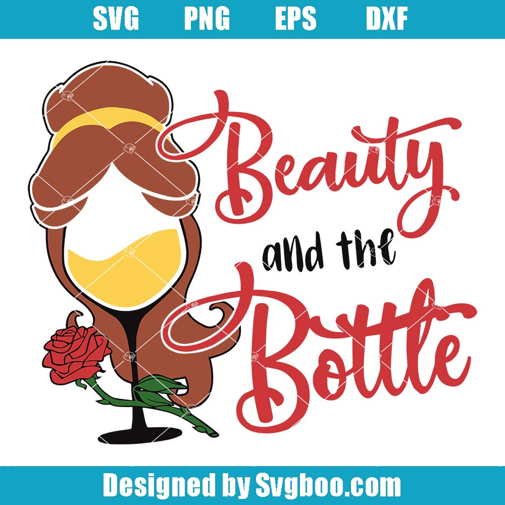 Beauty And The Bottle Svg, Beer And The Beast Svg, Wine And Beer Svg