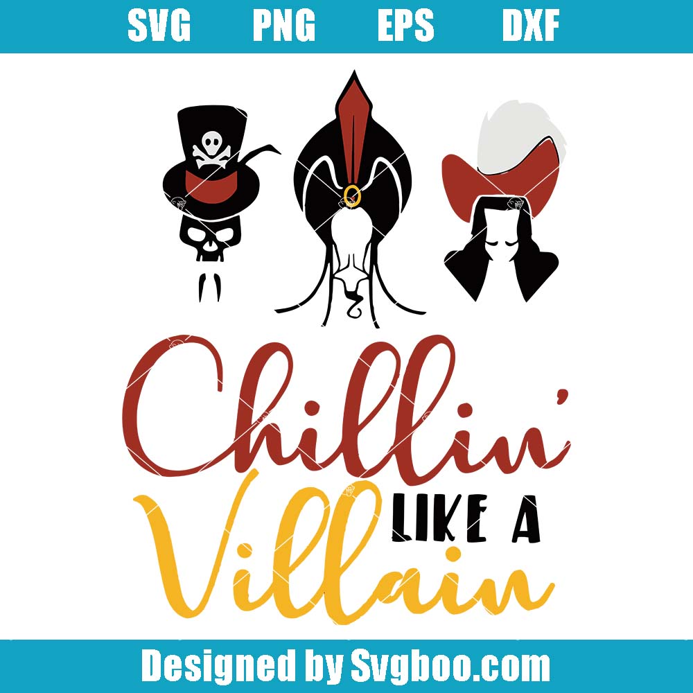 Chillin' Like A Villain Svg, Maleficent Svg, Sleeping Beauty Svg Chillin' Like A Villain Svg