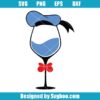 Dinald Duck Wine Glass Svg