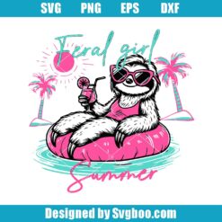 Feral Girl Summer Svg