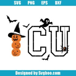 ICU Halloween Svg