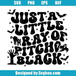 Just A Little Ray Of Pitch Black Svg