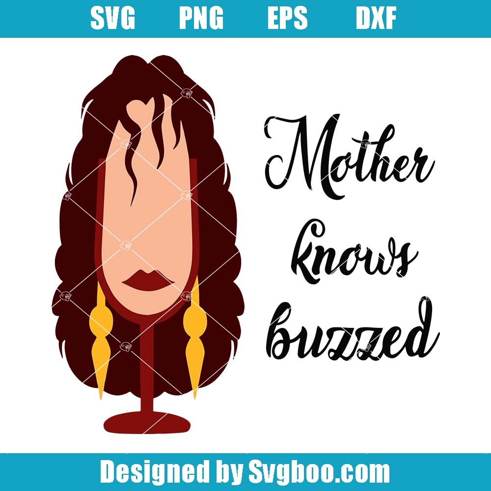 Mother Knows Buzzed Svg, Disney Cheers Beers And Mickey Ears Svg