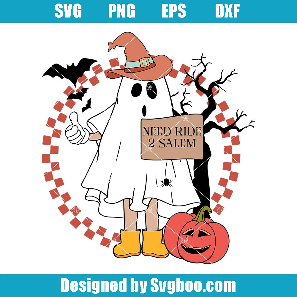Need Ride To Salem Svg, Retro Halloween Svg, Funny Halloween Svg