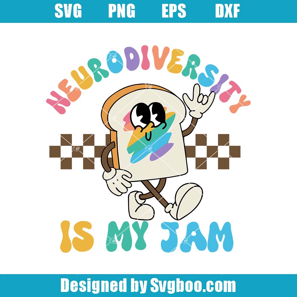 Neurodiversity Is My Jam Svg, Neurodiversity Svg, Autism Awareness Svg