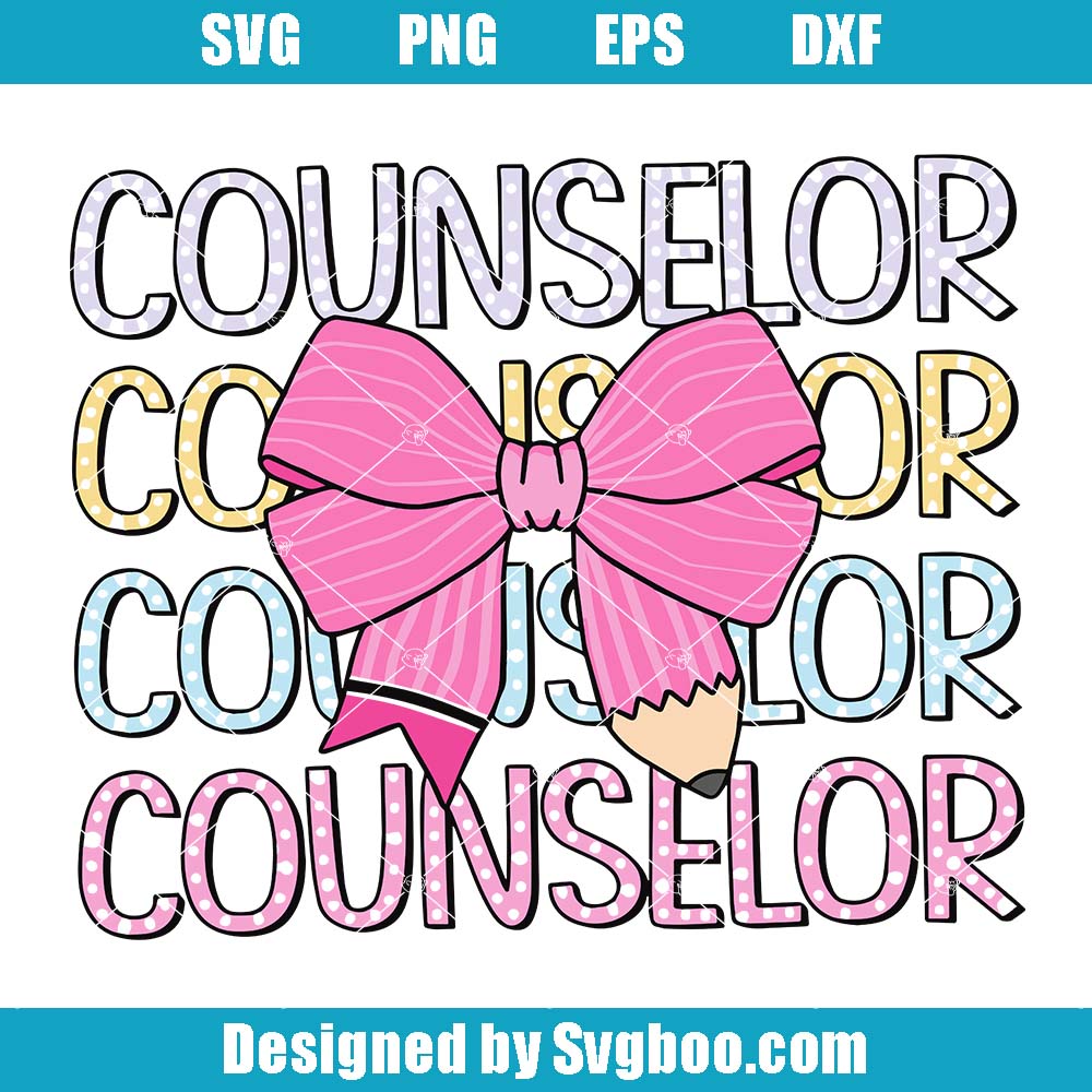 Pink Coquette Pencil Svg, Back To School Svg, Counselor Svg Pink Coquette Pencil Svg