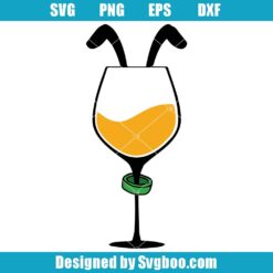 Pluto Dog Wine Glass Svg