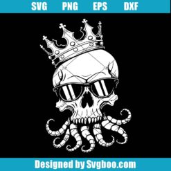 Skull Wearing A Crown Svg