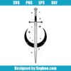 Sword And Moon Svg
