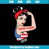 Trump Vance 2024 Messy Bun Svg