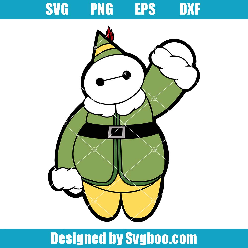 Big Hero Baymax Elf Svg, Disney Christmas Svg, Baymax Christmas Svg Big Hero Baymax Elf Svg