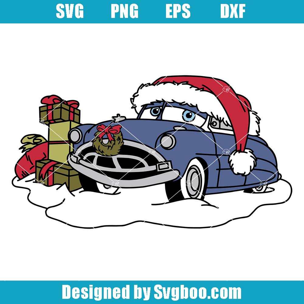 Christmas Hudson Svg, Disney Cars Christmas Svg, Disney Pixar Cars Svg Christmas Hudson Svg