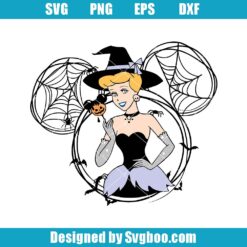 Cinderella Princess Halloween Svg