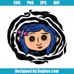 Coraline Button Eyes Svg