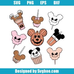 Disney Halloween Drinking And Snacking Svg