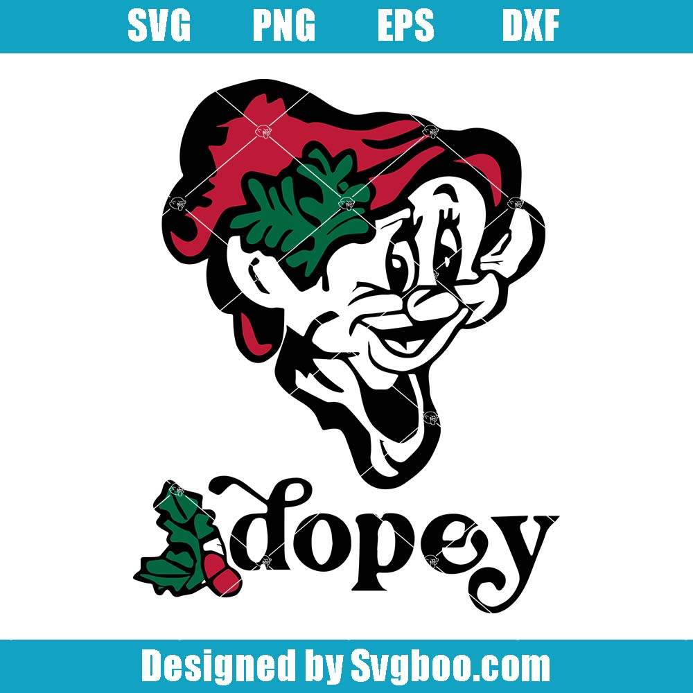 Dopey Head Svg, Seven Dwarfs Squad Svg, Funny Dwarfs Svg Dopey Head Svg