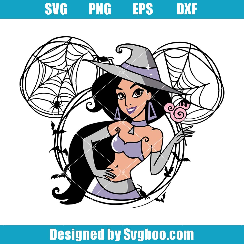 Jasmine Halloween Svg, Disney Princess Svg, Disneyland Princess Svg