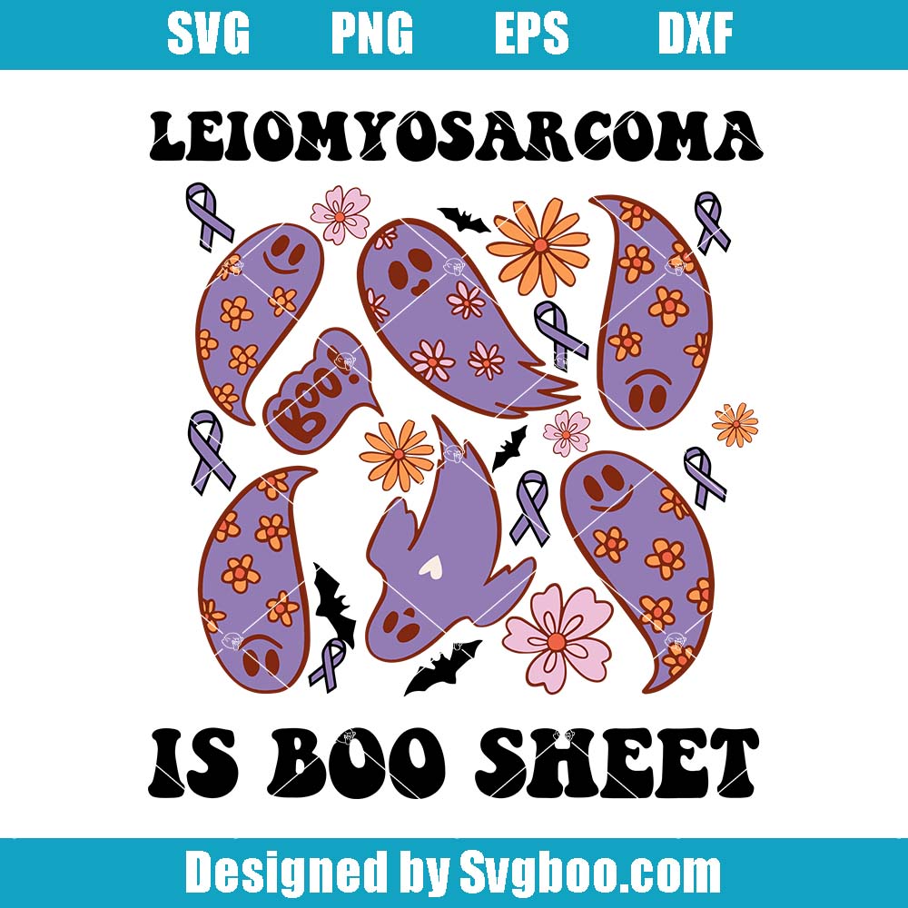 Leiomyosarcoma Awareness Svg, Halloween Leiomyosarcoma Svg