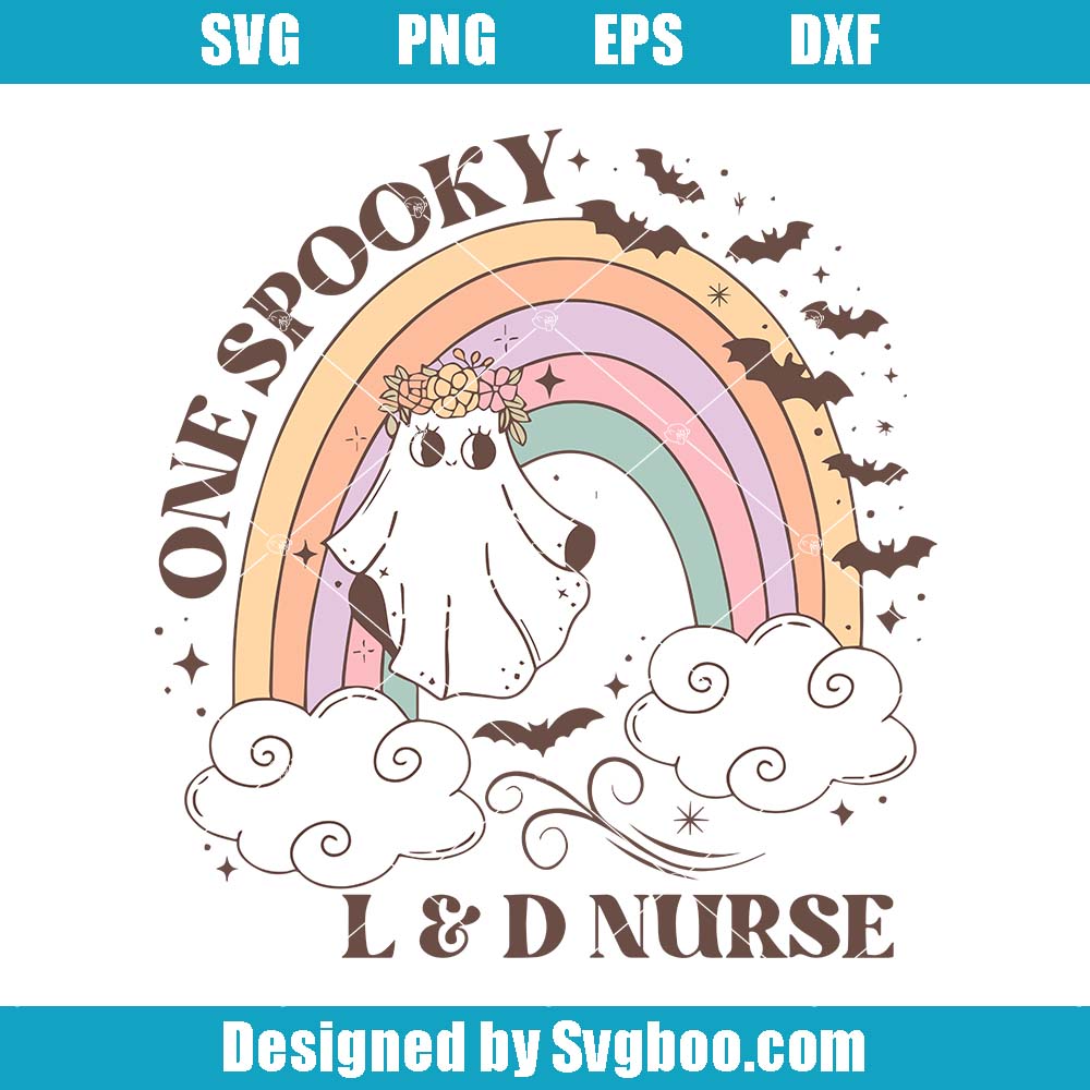 One Spooky L And D Nurse Svg, Labor And Delivery Svg, Midwife Gift